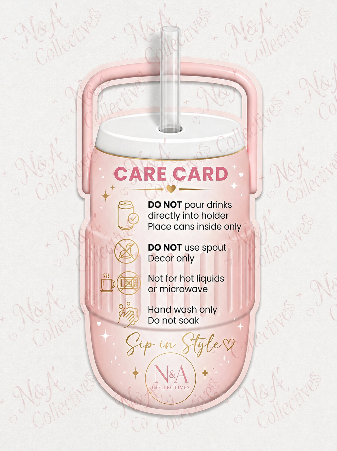Care Card for Can Holders PNG (add you brand or leave as is)