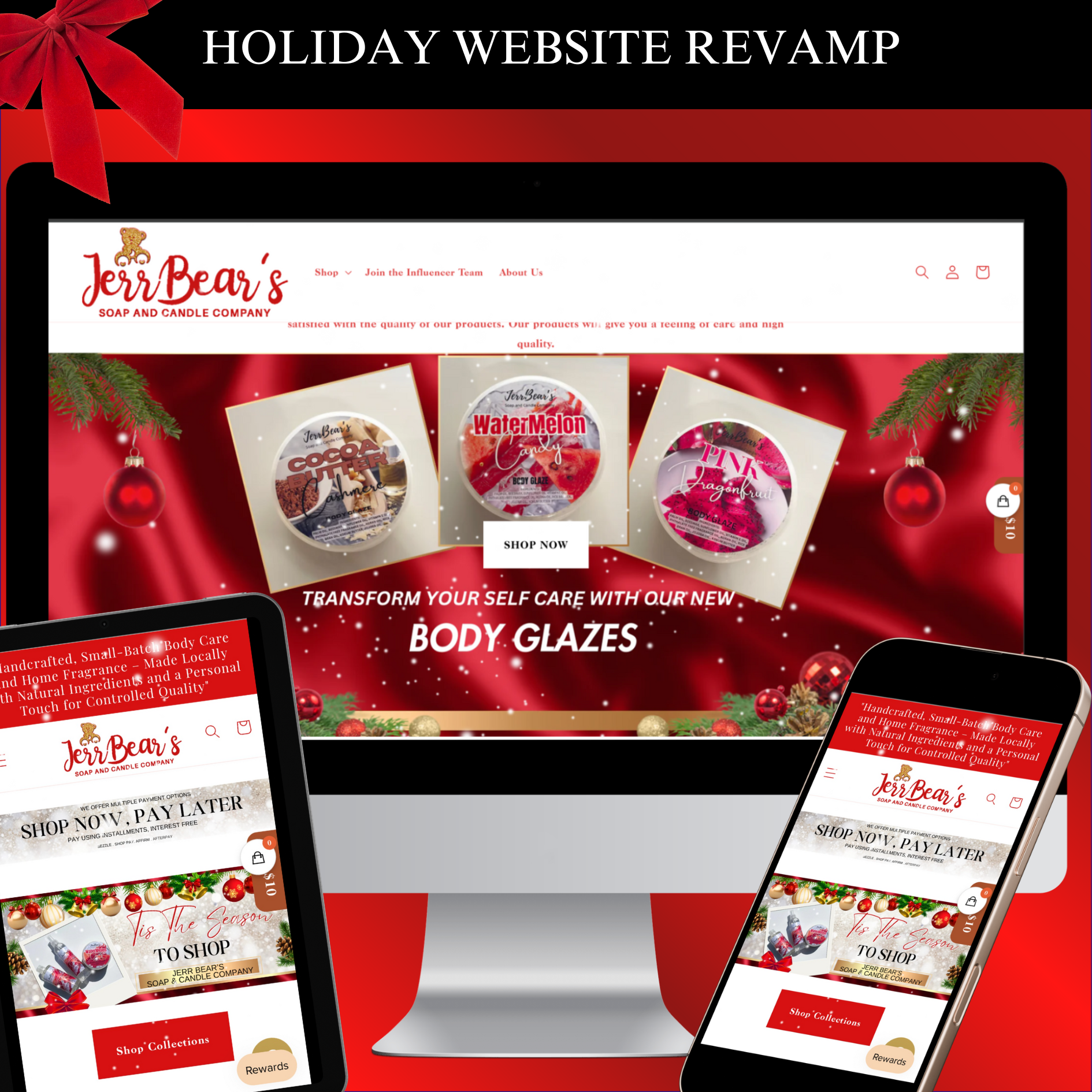 Shopify Website Revamp-Design HOLIDAY EDITION