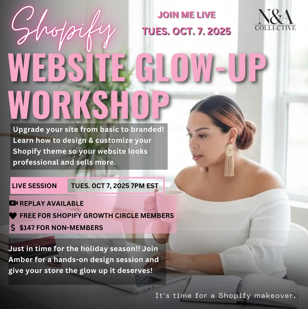 Shopify Website Glow-Up Workshop - Instant Replay