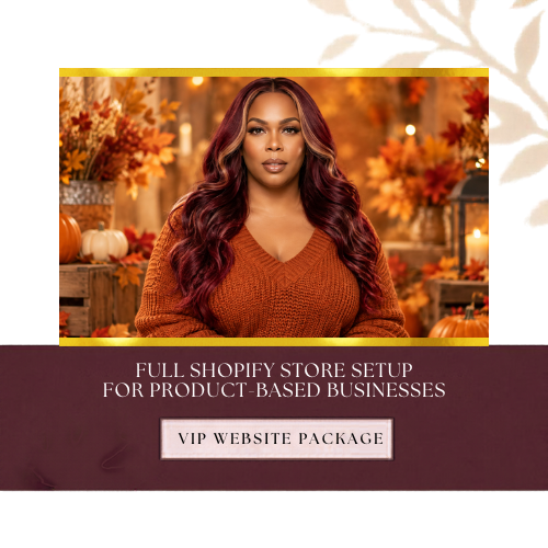 VIP Website Package – Full Shopify Set Up Store for Product-Based Businesses