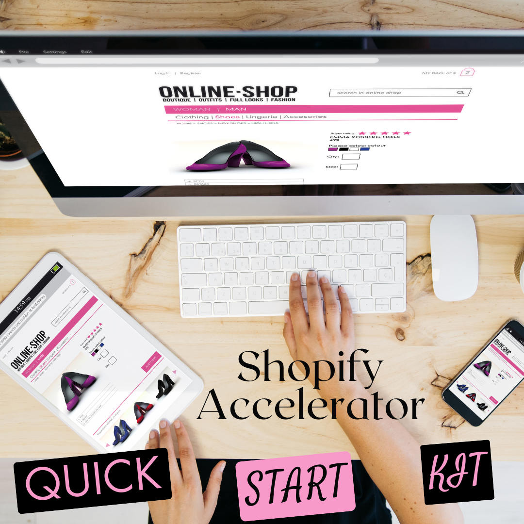 Shopify Store DIY Quick Start Kit-FULL WEBSITE SET UP