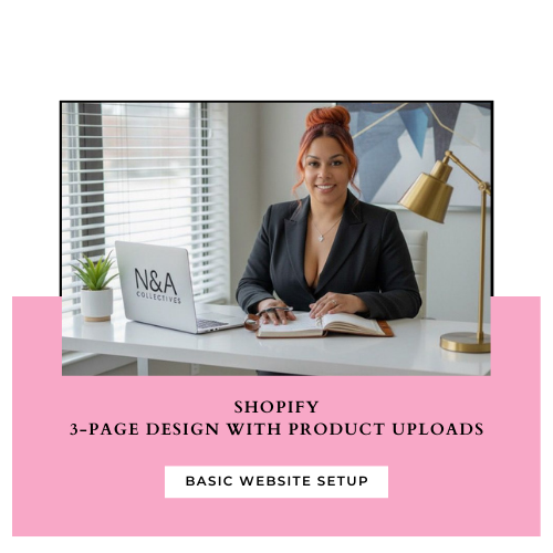 Shopify Basic Website Design & Setup – 3-Page Build with Product Uploads