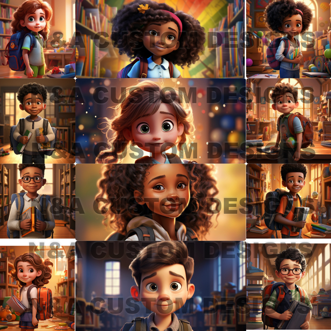 Back To School Kid Designs