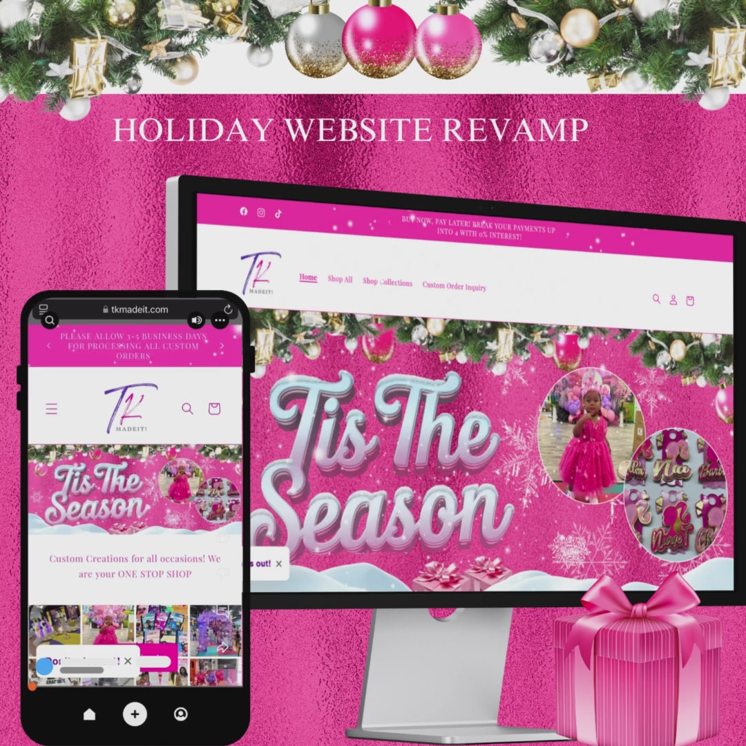 Shopify Website Revamp-Design HOLIDAY EDITION