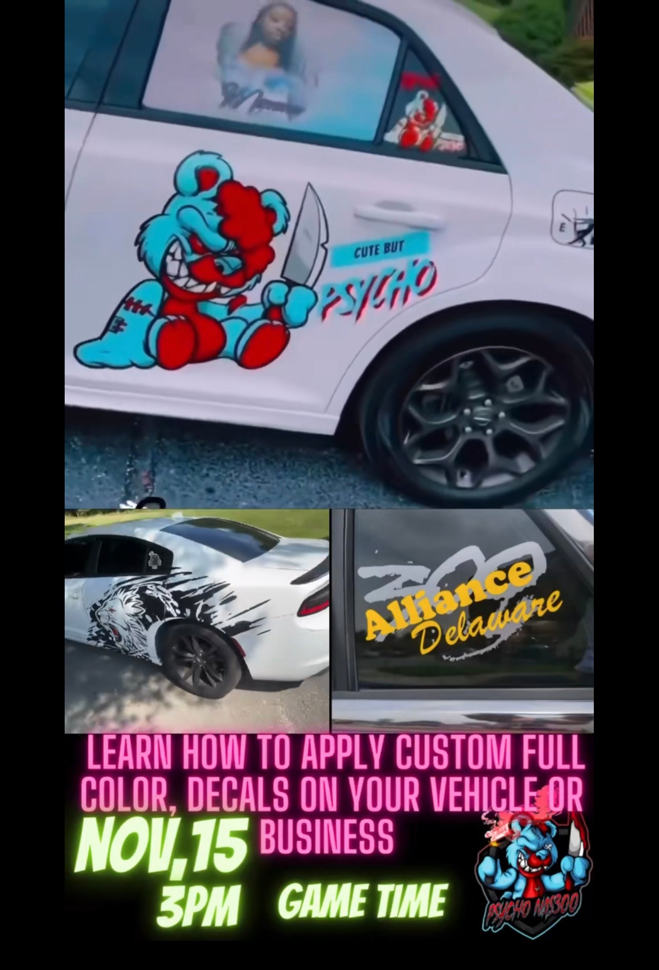 Custom Full Color Vinyl Decal Class-recorded class